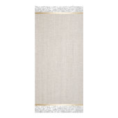 シルバーモダングリッターリネンヘアサロン価格表 ラックカード (裏面)