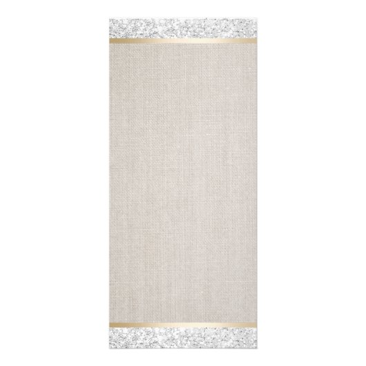 シルバーモダングリッターリネンヘアサロン価格表 ラックカード (裏面)