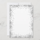 シルバーモダングリッター25結婚周年記念 招待状 (裏面)