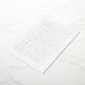 シルバーモダンシンプルタイポグラフィサプライズ誕生日 箔招待状 (回転した状態)