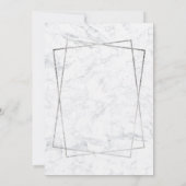 シルバーモダンタイポグラフィマーブルスウィート16 招待状 (裏面)