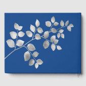 シルバーモダンフローラ結婚ズゲストブック ゲストブック (裏面)