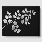 シルバーモダンフローラ結婚ズゲストブック ゲストブック (裏面)