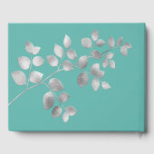 シルバーモダンフローラ結婚ズゲストブック ゲストブック (裏面)