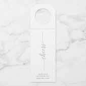 シルバーモダンブラシレタリング応援パーティー ボトルネックタグ (正面)