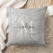 シルバーモダンブラシ仕上げメタル クッション (ブランケット)