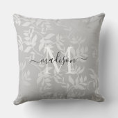 シルバーモダンブラシ仕上げメタル クッション (裏面)