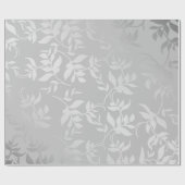 シルバーモダンブラシ仕上げメタル ラッピングペーパー (フラット)