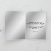 シルバーモダンブルーバラズ夫25周年記念 カード (内部)