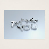 シルバーモダンミニサンキューカードパック100 (正面)