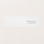 シルバーモダンミニ折り畳みパック25サンキューカード 名刺 (内部フラット)