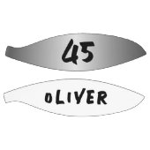 シルバーモダンメタリックのプレイヤー名番号 バスケットボール (パネル)