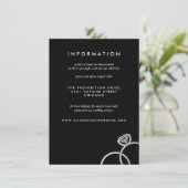 シルバーモダンリングや輪結婚ズ情報カード エンクロージャーカード (スタンド正面)