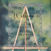 シルバーモダン、グリッターへようこそ アクリルサイン (ニュートラル)