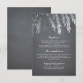 シルバーヤナギの木の枝結婚の詳細の挿入 エンクロージャーカード (正面/裏面)