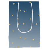 シルバーユニコーン金ゴールド星 ミディアムペーパーバッグ (裏面)