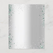 シルバーユーカリプトゥスバジェット結婚式招待状 チラシ (裏面)