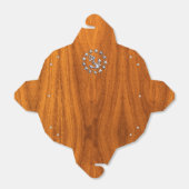 シルバーヨットフラッグ航海のオンチークウッドプリント フェイバーボックス (折り畳みなし)