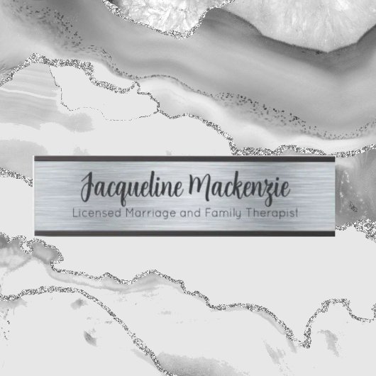 シルバーライセンス結婚と家族セラピスト サインプレート