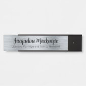 シルバーライセンス結婚と家族セラピスト サインプレート (正面)