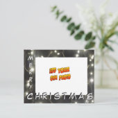 シルバーライツクリスマスフォトポストカードの追加 ポストカード (スタンド正面)