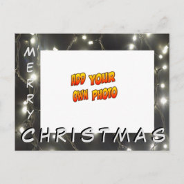 シルバーライツクリスマスフォトポストカードの追加 ポストカード