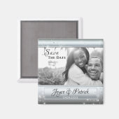 シルバーライトスパークルズ セーブザデート フォトマグネット マグネット