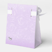 シルバーライトパープルバラパーティーありがとうテンプレート フェイバーボックス (裏面サイド)