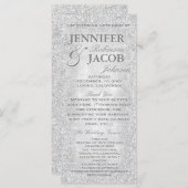 シルバーライト結婚式 プログラム (正面/裏面)