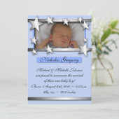 シルバーライニングスターズブルーの誕生のお知らせ 案内状 (スタンド正面)