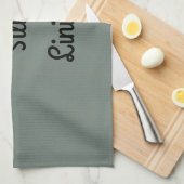 シルバーライニング装飾    キッチンタオル (四つ折り)