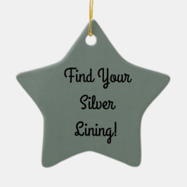シルバーライニング装飾 セラミックオーナメント