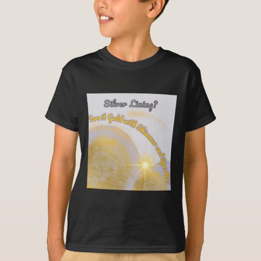 シルバーライニング金ゴールド...輝きと Tシャツ (正面)