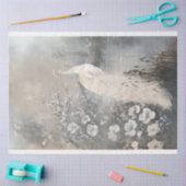 シルバーライニング、ホワイトピーコック、パリジャンファンタジー 薄葉紙 (クラフト)