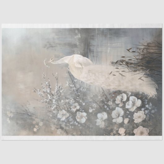 シルバーライニング、ホワイトピーコック、パリジャンファンタジー 薄葉紙 (正面)