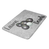 シルバーラウンドボウルとジャック, メモリーフォームバスマット, バスマット (アングル)