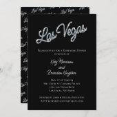 シルバーラスベガススパークルスリハーサルディナー 招待状 (正面/裏面)