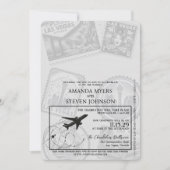 シルバーラスベガス結婚パスポート 招待状 (正面)