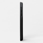 シルバーラフェイクッシュブラックグリッターグラデーション Case-Mate iPhoneケース (裏面/左)