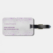 シルバーラベンダーの輝きの名前 ラゲッジタグ (裏面横)