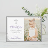 シルバーラベンダーパープルコミュニオンサンキューカード サンキューカード (スタンド正面)