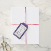 シルバーラベンダーパープルファースト聖餐式 ギフトタグ (より糸付き)