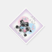 シルバーラムベビージェンダーリビール紙パーティーナプキンス スタンダードカクテルナプキン (角)