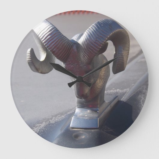 シルバーラム ラージ壁時計 (正面)