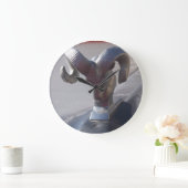 シルバーラム ラージ壁時計 (ホーム)