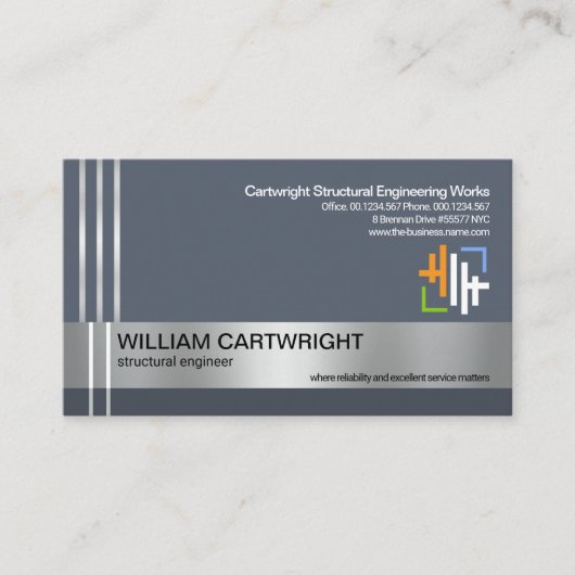 シルバーリバー線コンクリート柱エンジニアリング 名刺 (正面)