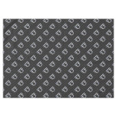 シルバーリブラ〔占星術の〕十二宮図サインスネークスキンスタイル テーブルクロス (正面(横))