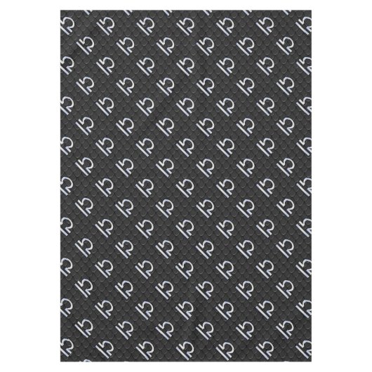 シルバーリブラ〔占星術の〕十二宮図サインスネークスキンスタイル テーブルクロス (正面)