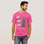 シルバーリボン隣接精神分裂症認識度 Tシャツ (正面フル)