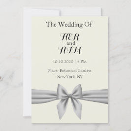 シルバーリボン 招待状